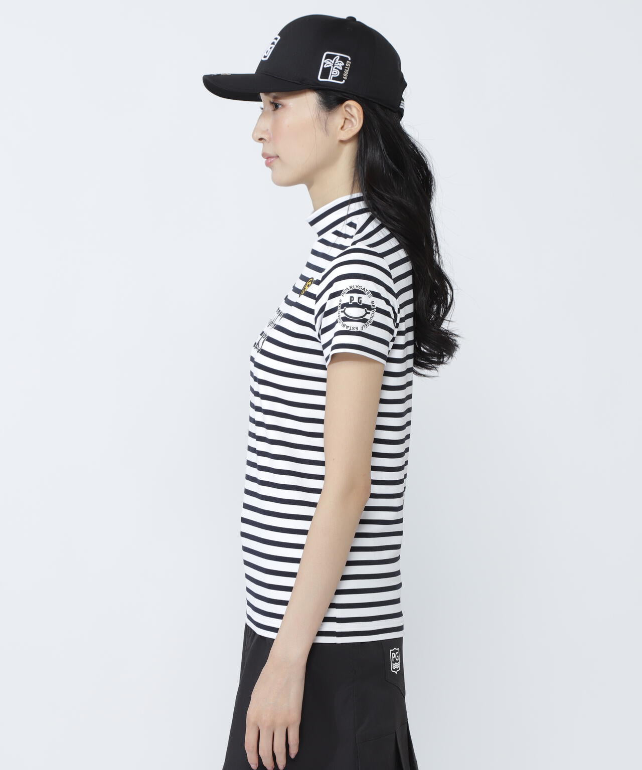 PG is PG ベアカノコ半袖ハイネックカットソー ＜ボーダー柄