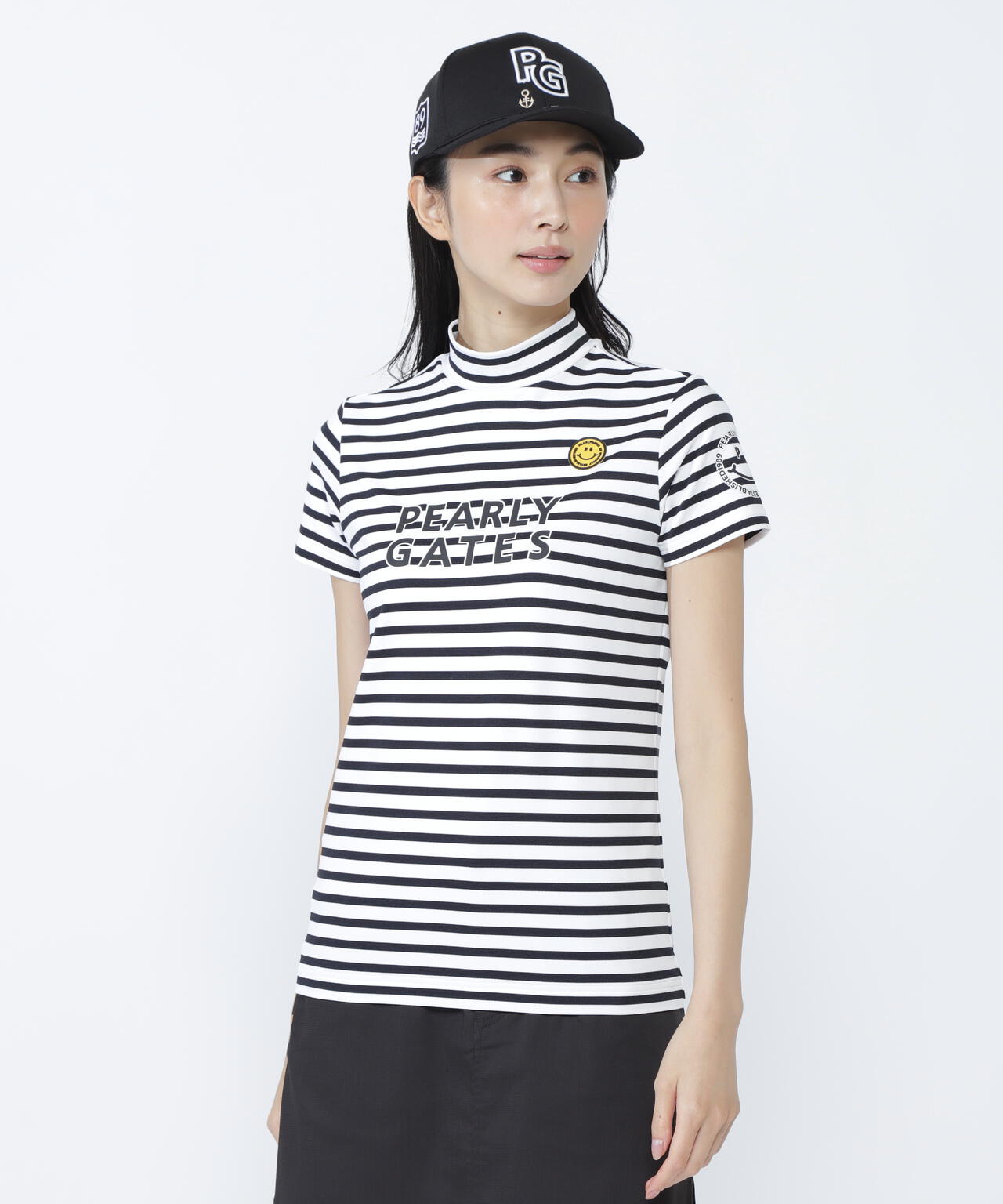 PG is PG ベアカノコ半袖ハイネックカットソー ＜ボーダー柄