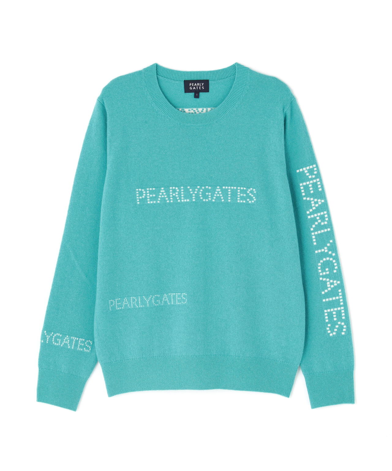 3003A美品 パーリーゲイツ カシミヤ100%千鳥格子ニット 近年 美品