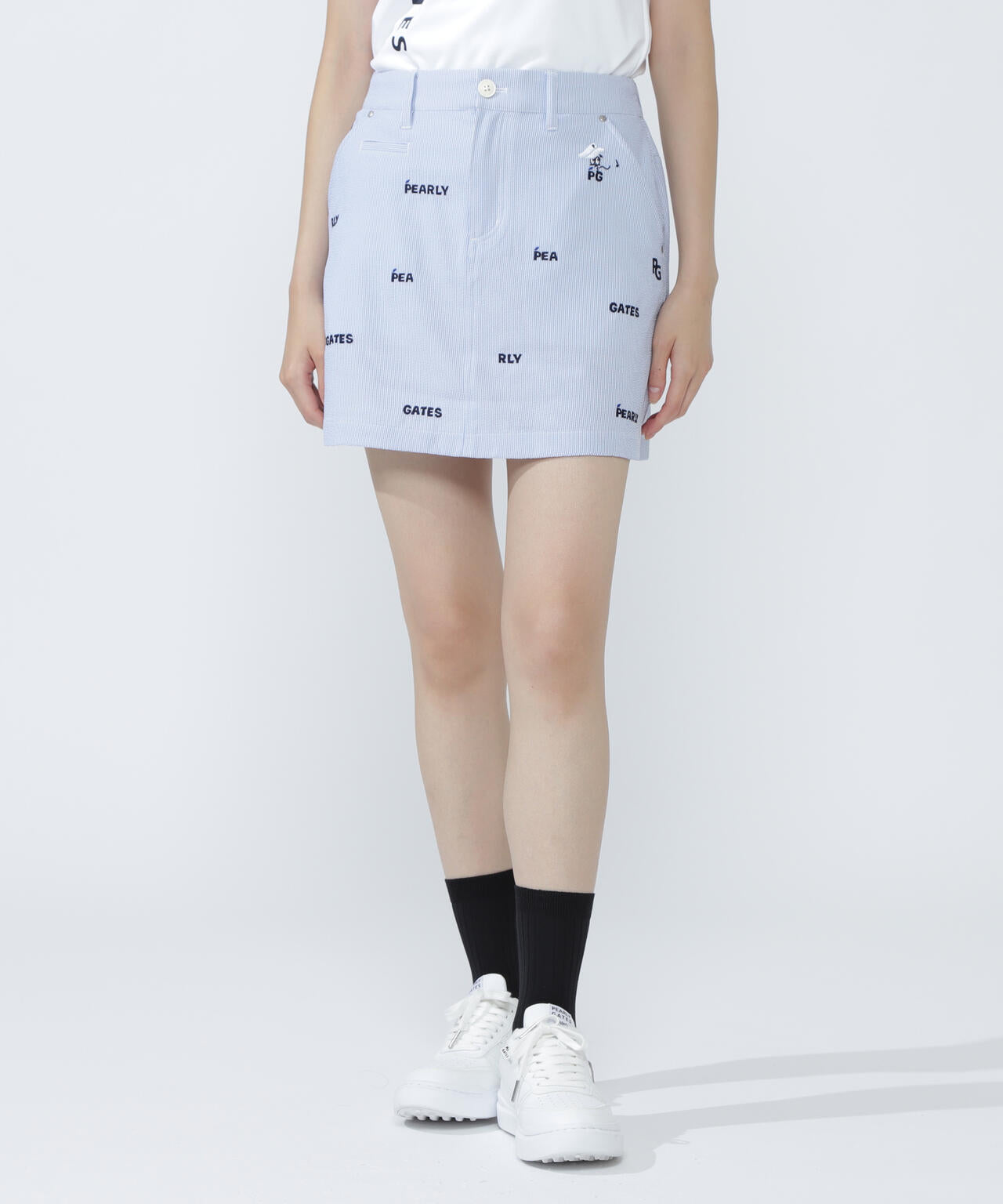 Peサッカーストライプスカート | PEARLY GATES（パーリーゲイツ