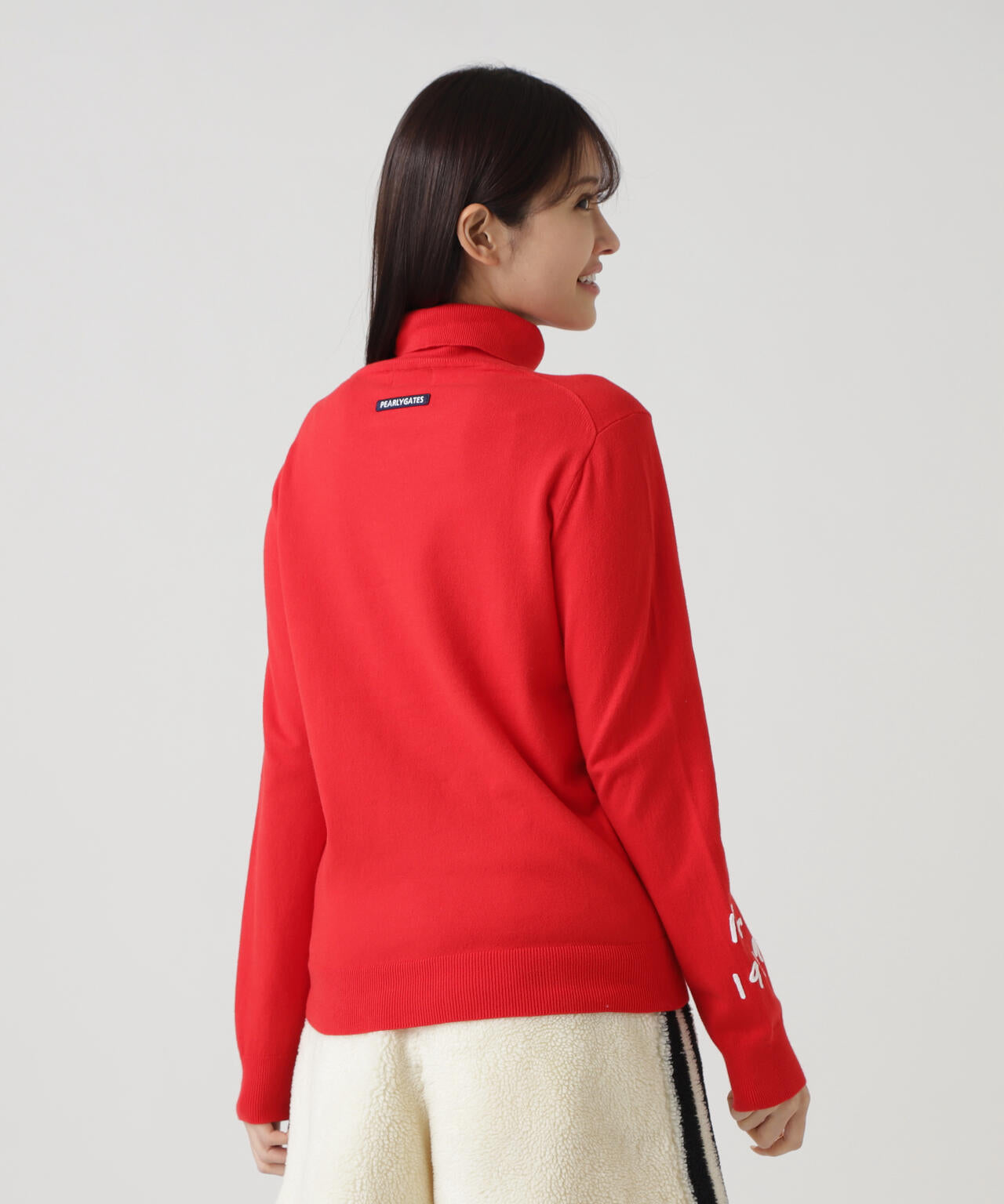 パーリーゲイツ カシミアタッチ タートルニット 5 カシミヤタッチ