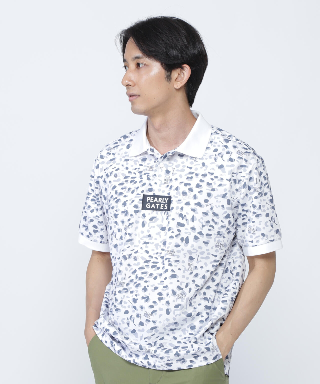 格子ジャージ半袖ポロシャツ ＜ヒョウ柄＞ | PEARLY GATES（パーリー