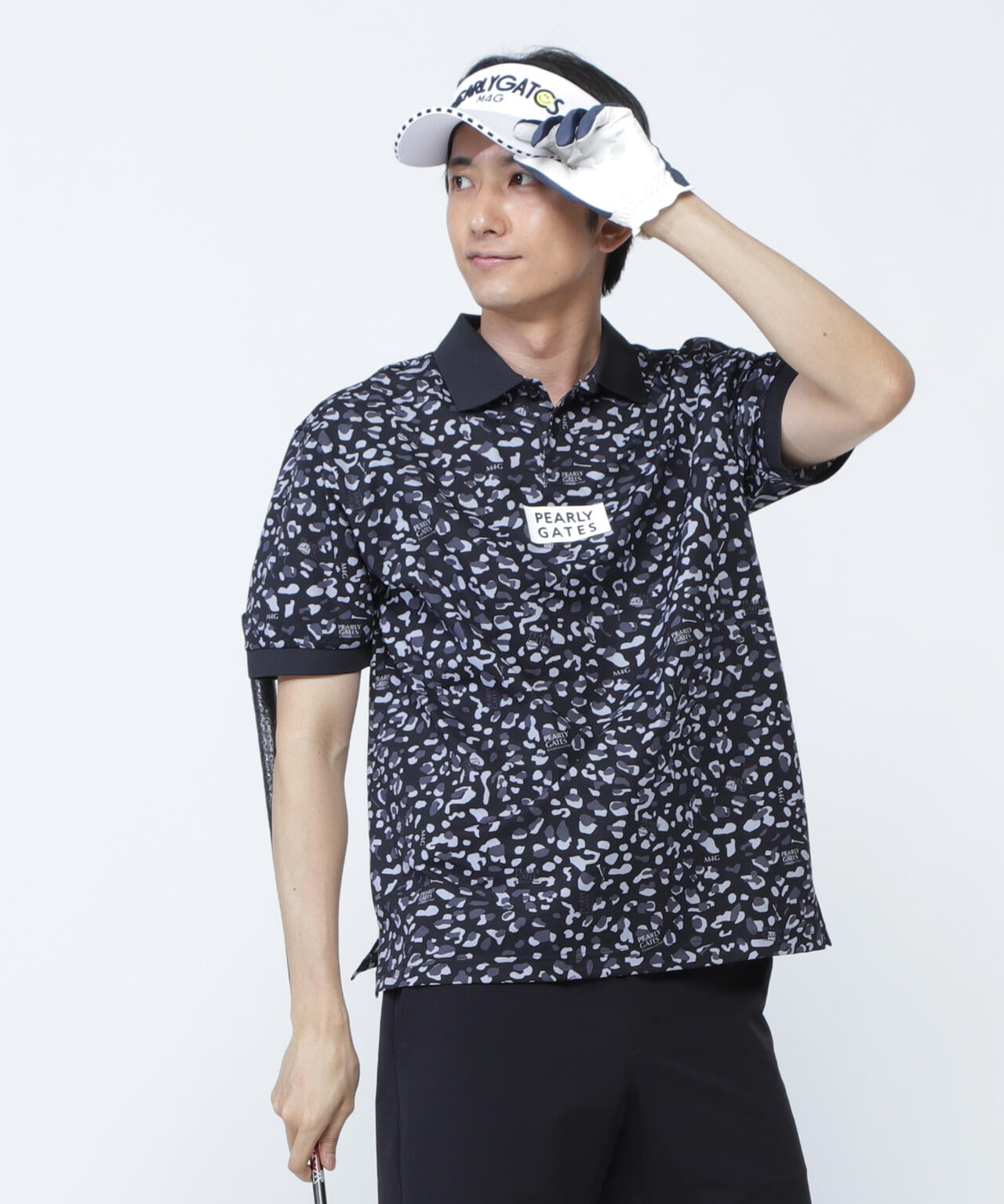 格子ジャージ半袖ポロシャツ ＜ヒョウ柄＞ | PEARLY GATES（パーリー