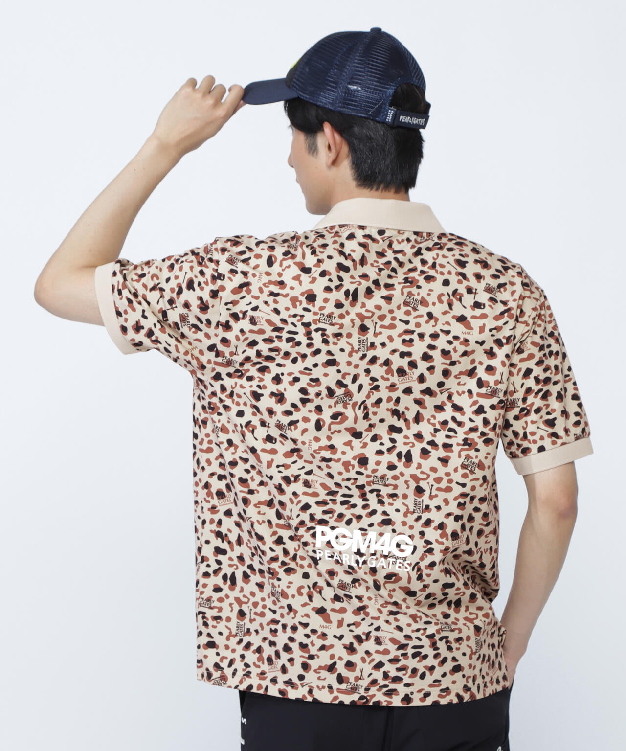 格子ジャージ半袖ポロシャツ ＜ヒョウ柄＞ | PEARLY GATES（パーリー