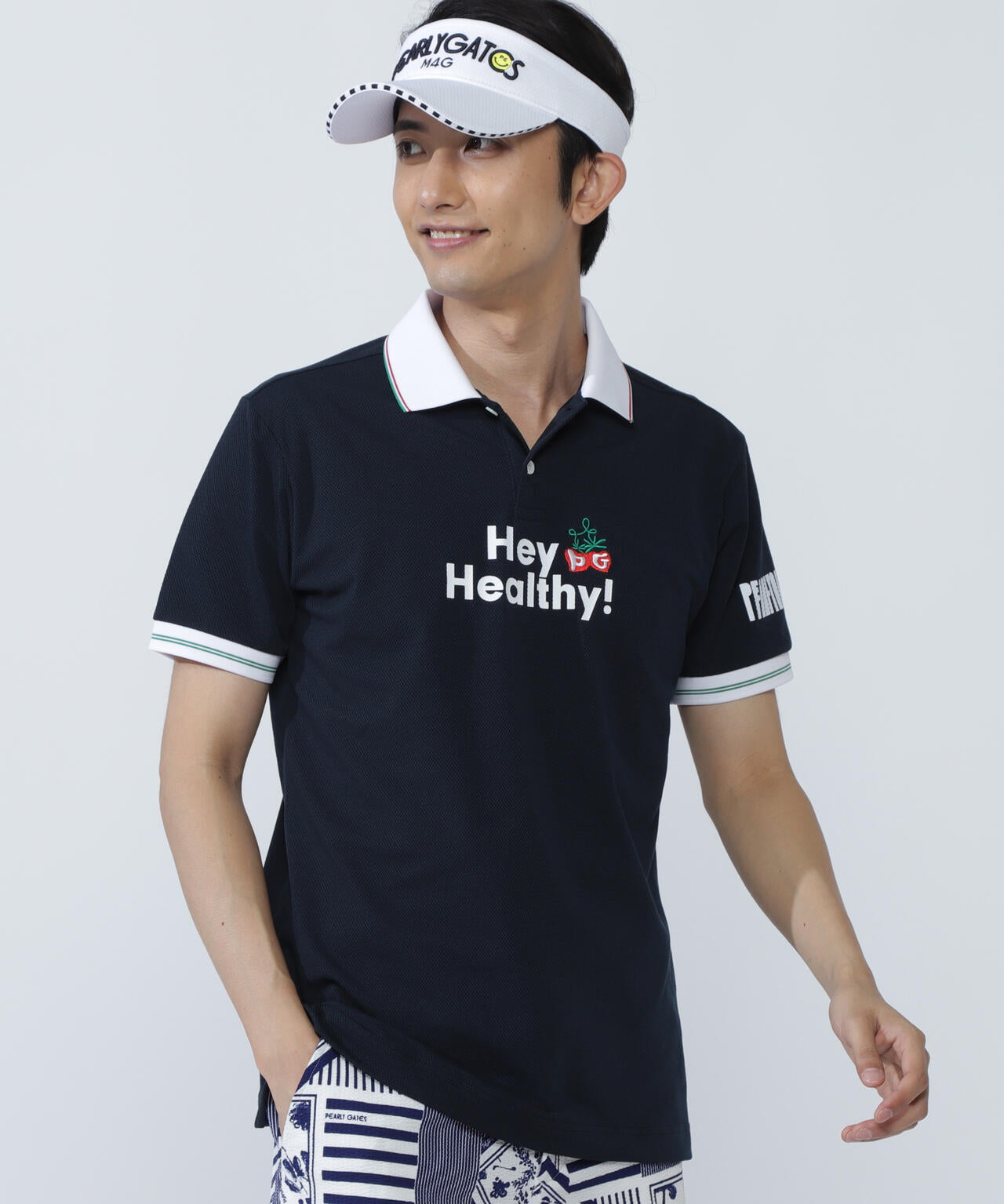 Peチェックサッカー半袖ポロシャツ | PEARLY GATES（パーリーゲイツ