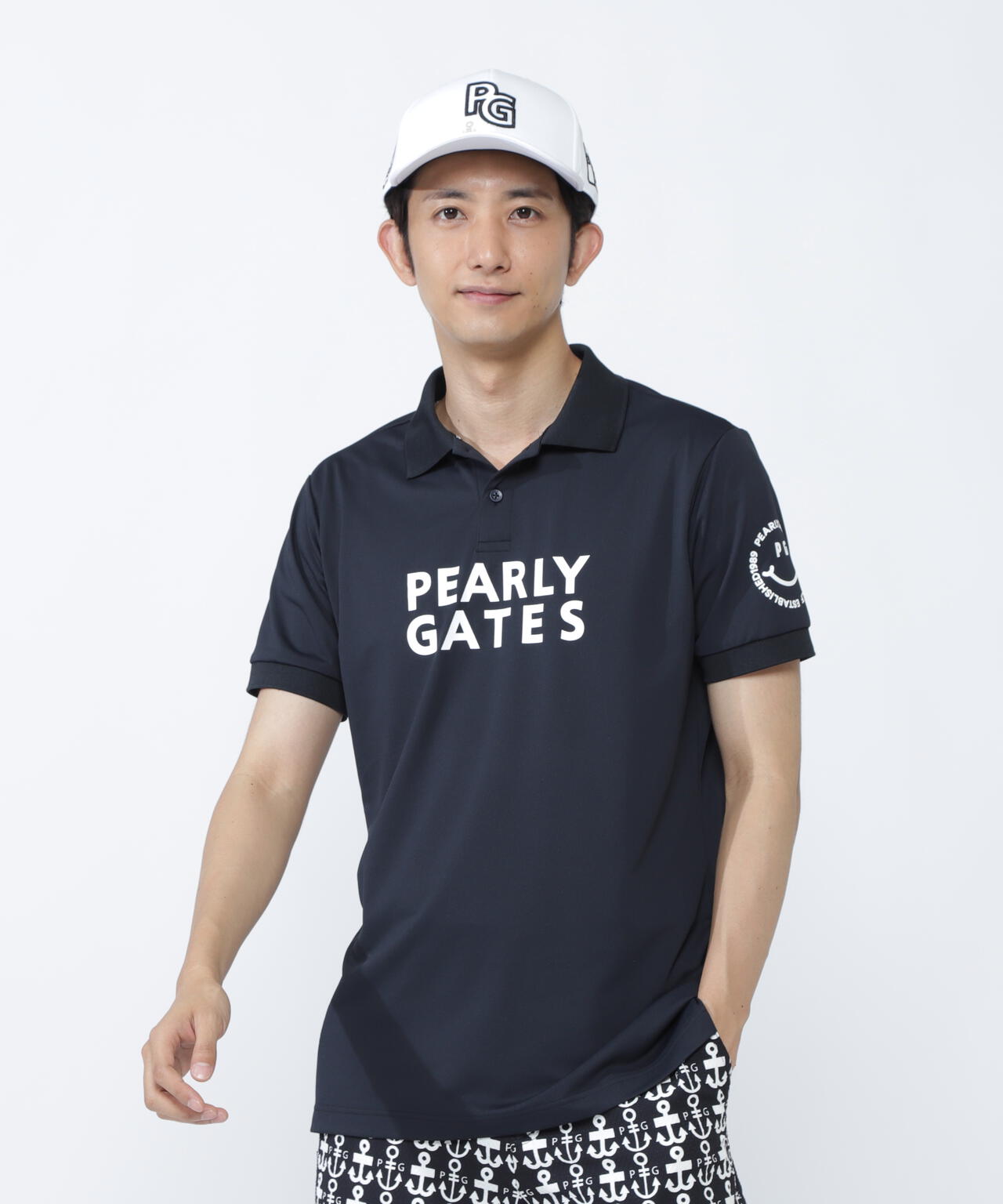 PG is PG ハイゲージストレッチBOXカノコ半袖ポロシャツ | PEARLY