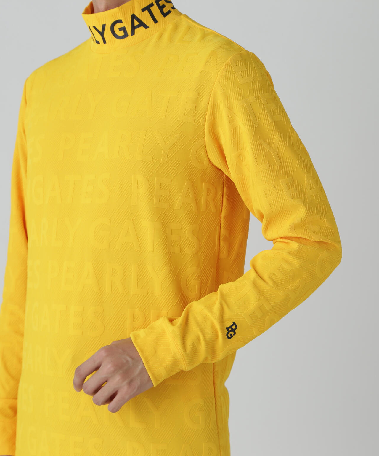 3Dベアジャガード長袖ハイネックカットソー | PEARLY GATES（パーリー