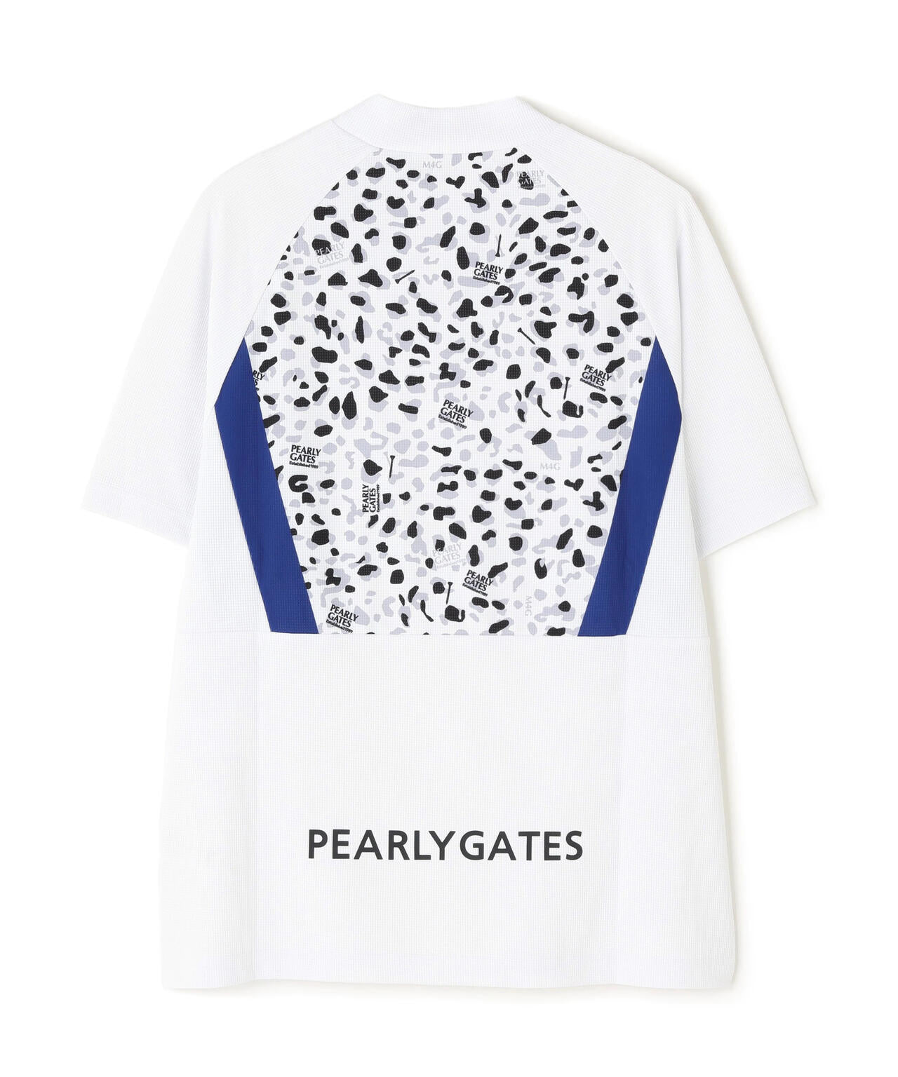 アクアツイストドットメッシュ半袖モックネックカットソー | PEARLY