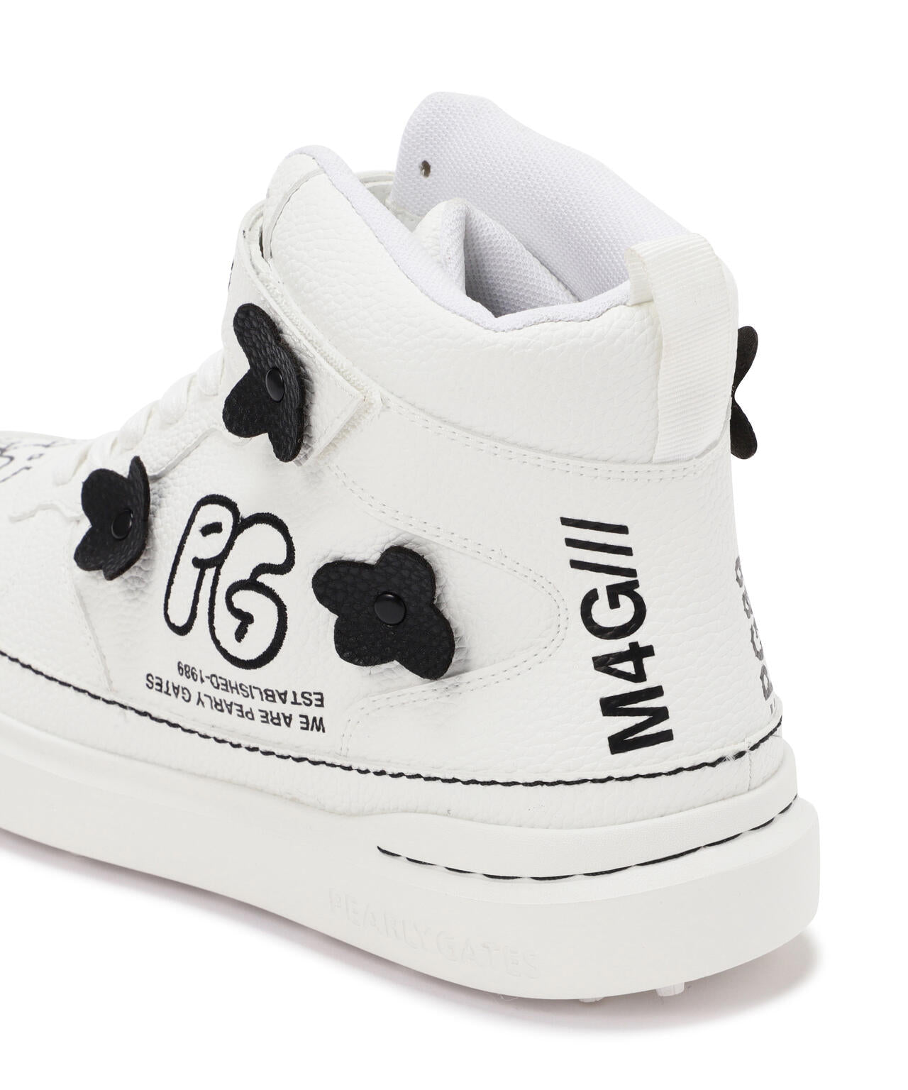 ロゴ×花柄ハイカットシューズ (MENS) | PEARLY GATES（パーリーゲイツ