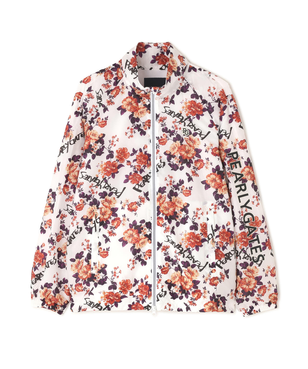 Peミニリップ中綿ジップアップブルゾン ＜繊細花柄＞ | PEARLY GATES