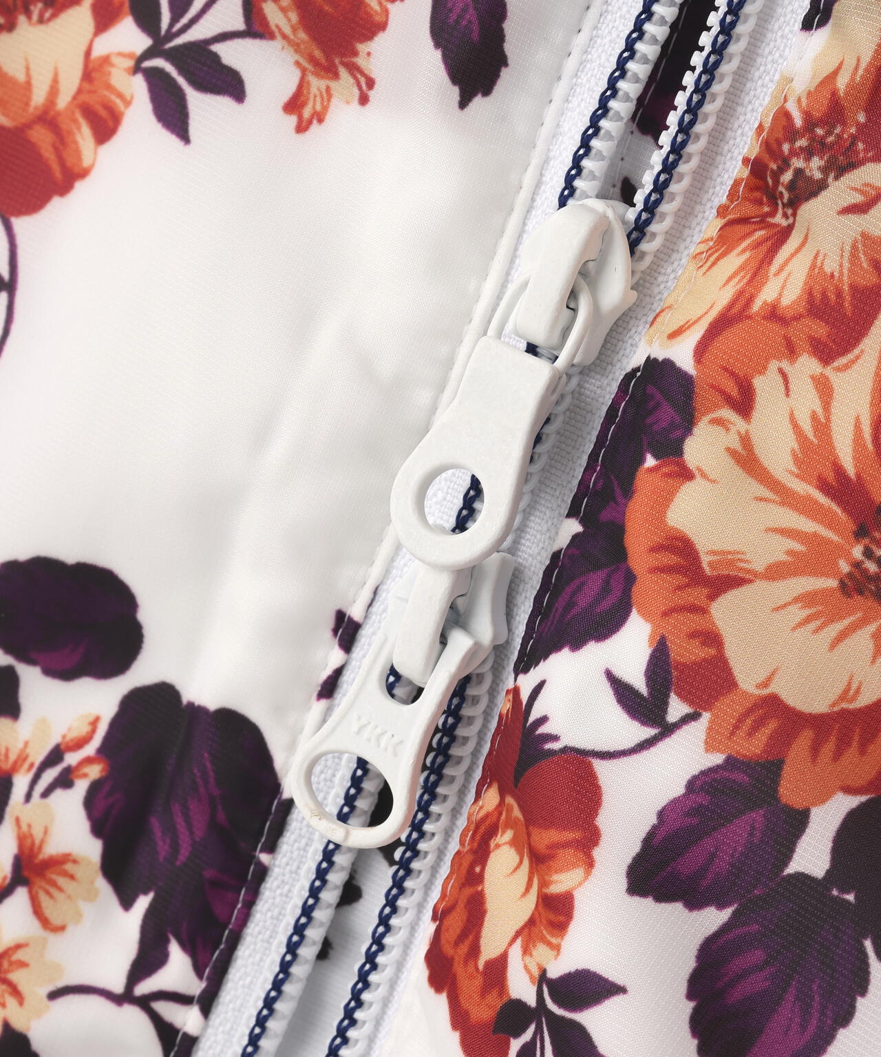 Peミニリップ中綿ジップアップブルゾン ＜繊細花柄＞ | PEARLY GATES