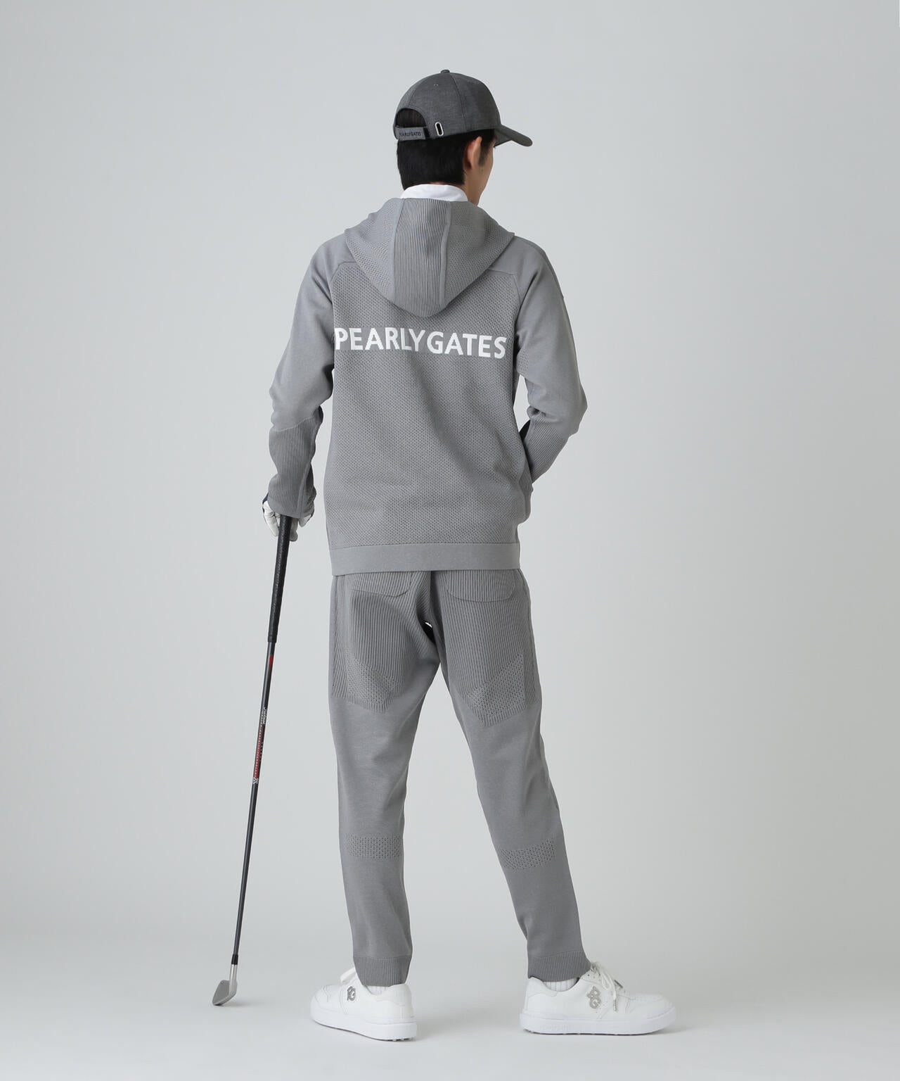 PEARLY GATES ゴルフウェア ストレッチハニカム ニット パンツ PEARLY