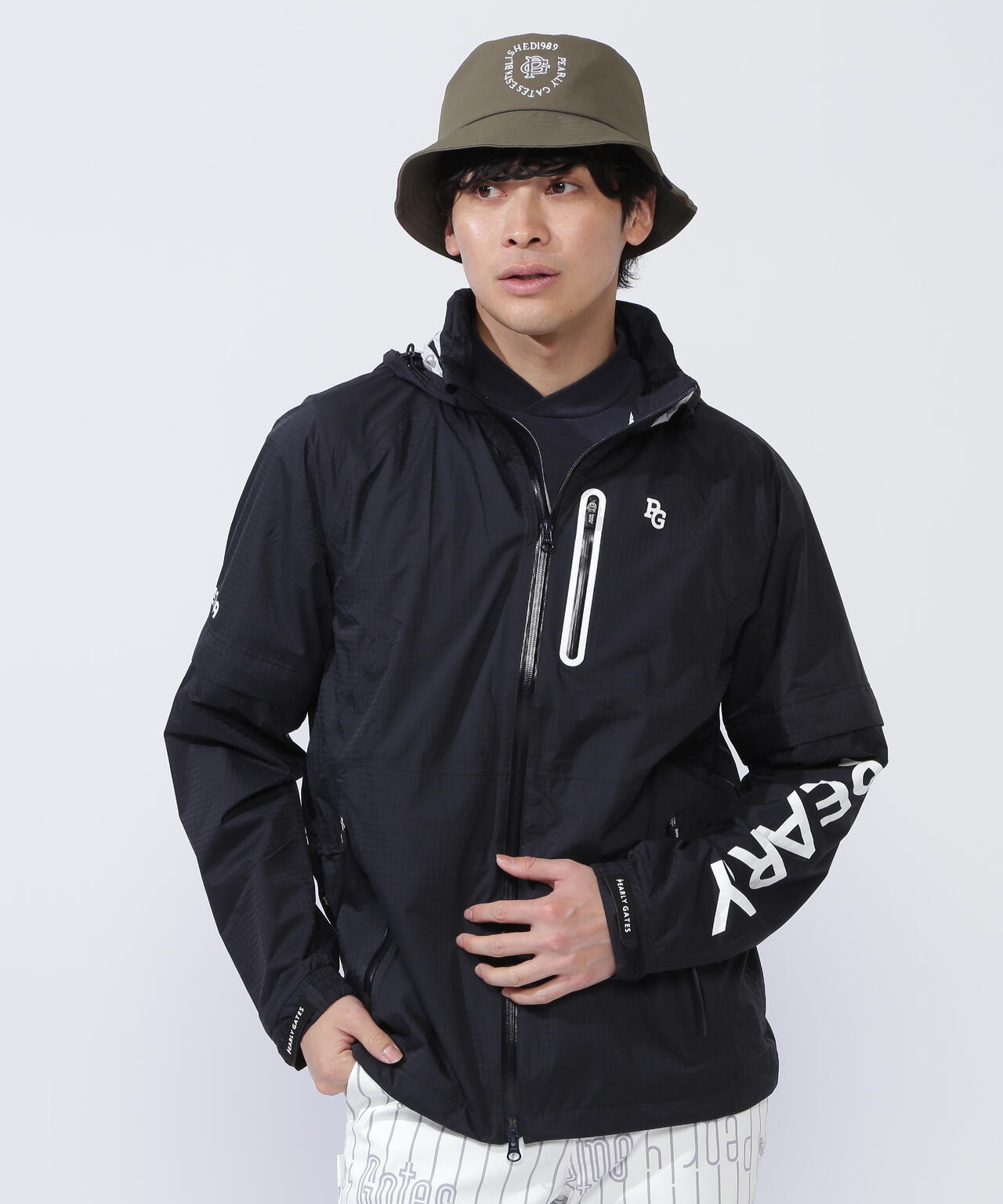 CRAFTEVOフルジップアップレインジャケット (MENS) | PEARLY GATES