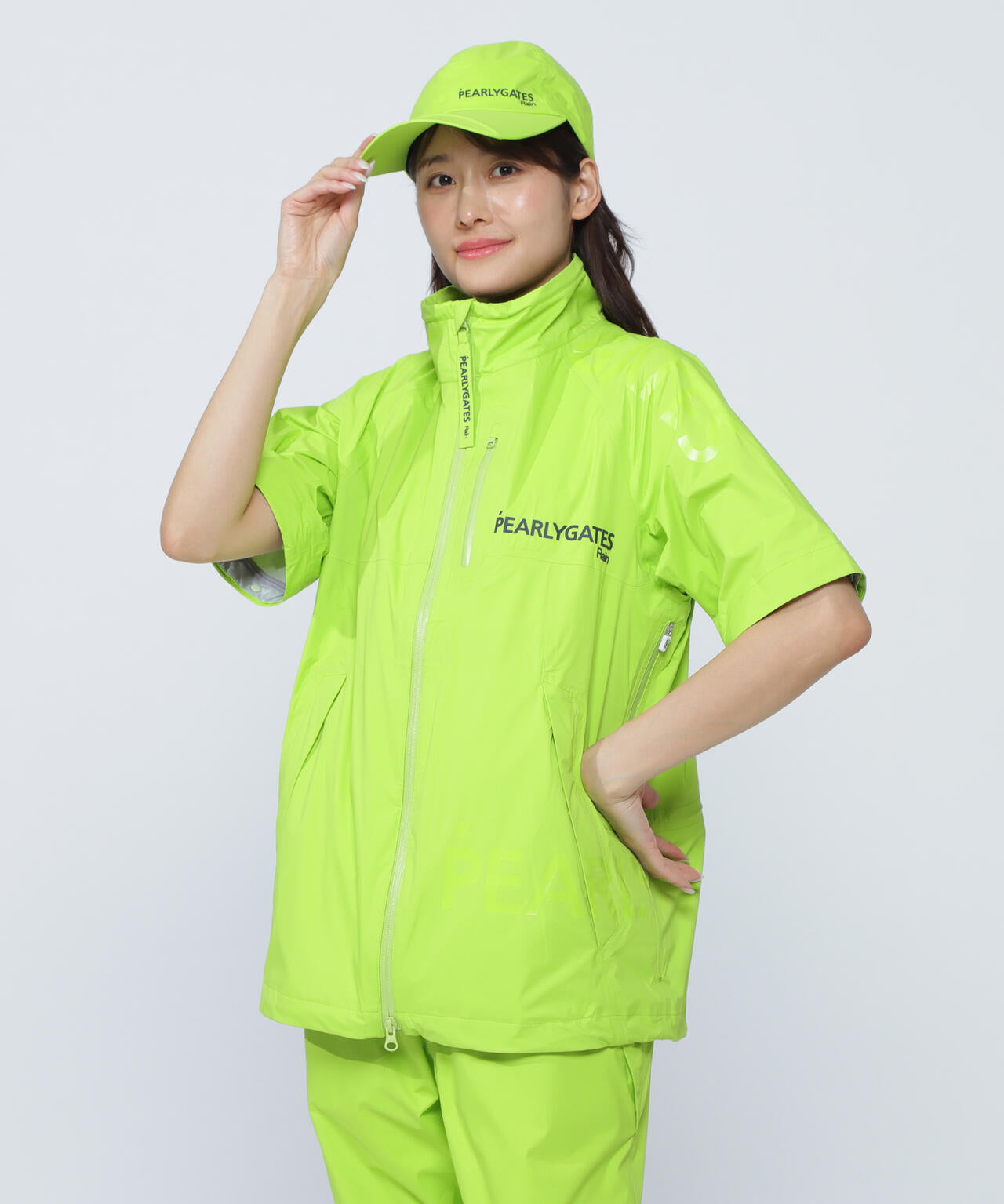 NYストレッチタフタ3Lレインジャケット (LADIES) | PEARLY GATES
