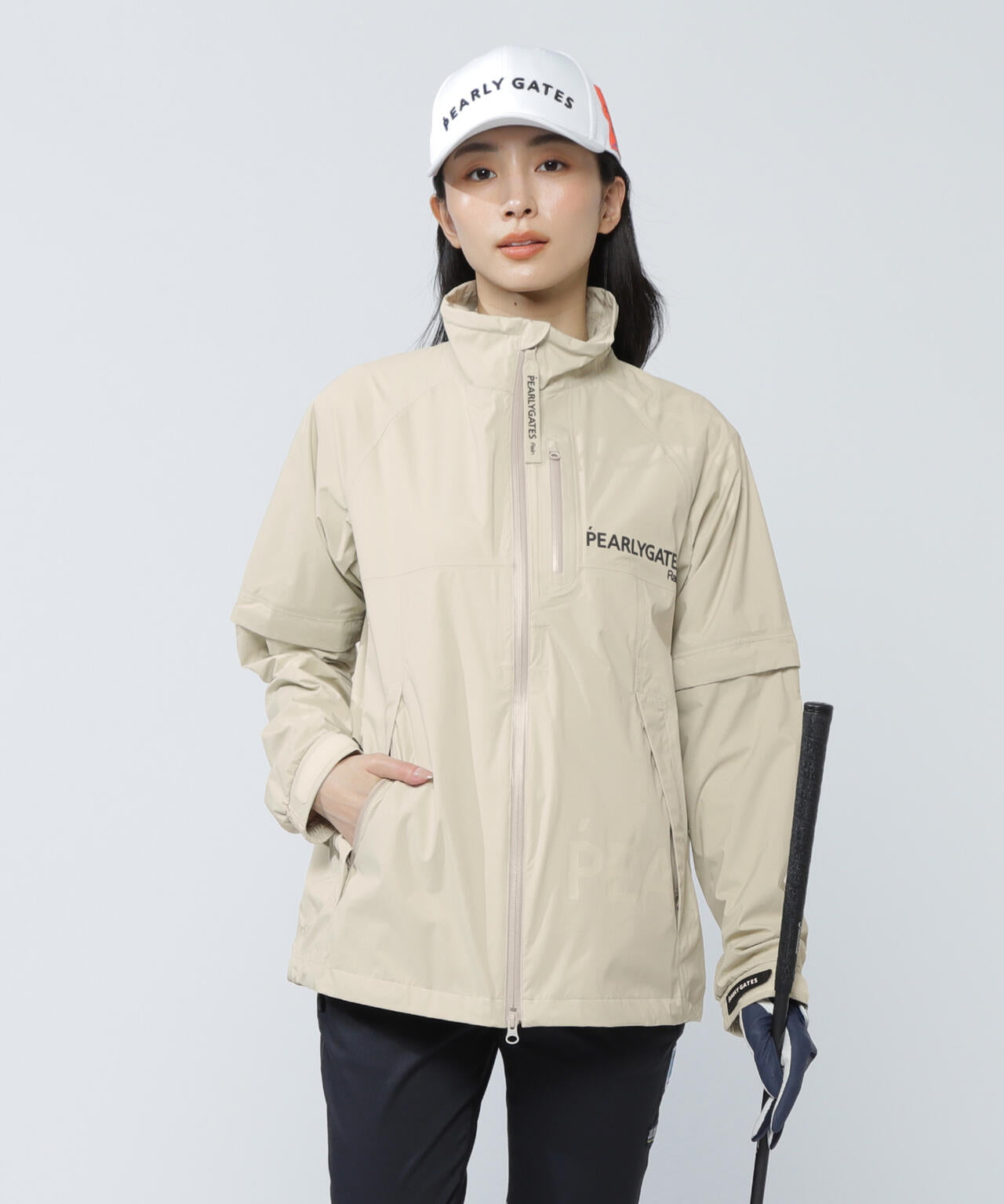 NYストレッチタフタ3Lレインジャケット (LADIES) | PEARLY GATES