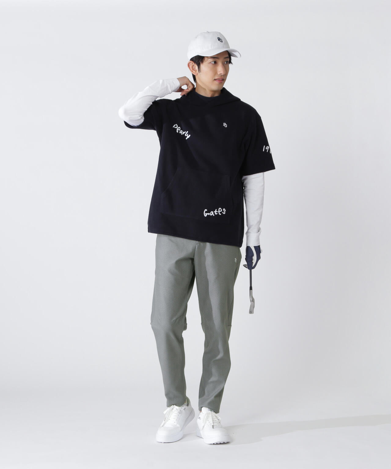 ストレッチフリースパンツ ＜ロゴ総柄＞ | PEARLY GATES（パーリー