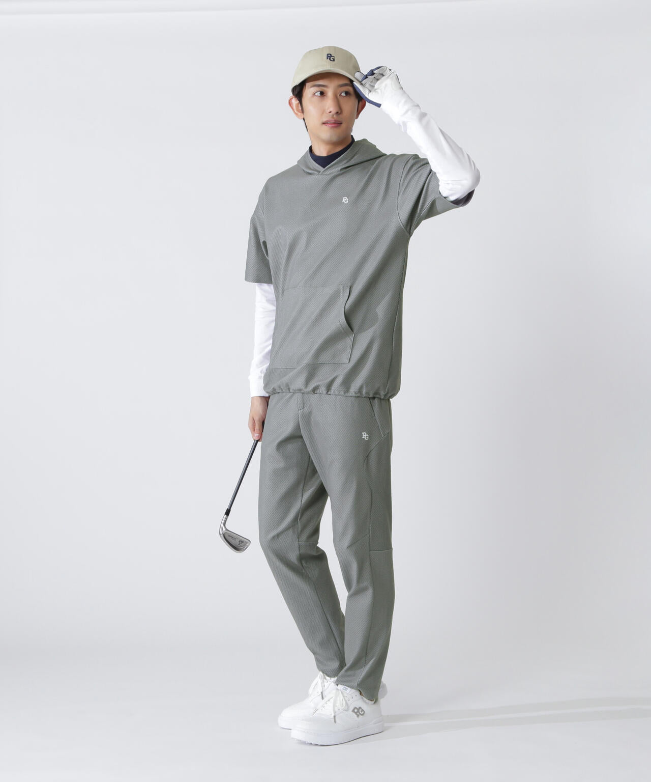 ストレッチフリースパンツ ＜ロゴ総柄＞ | PEARLY GATES（パーリー