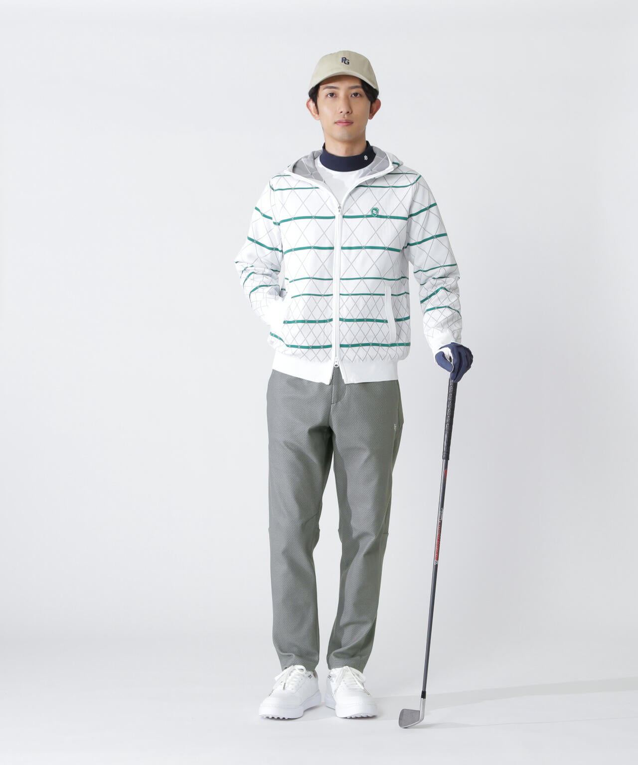 ストレッチフリースパンツ ＜ロゴ総柄＞ | PEARLY GATES（パーリー