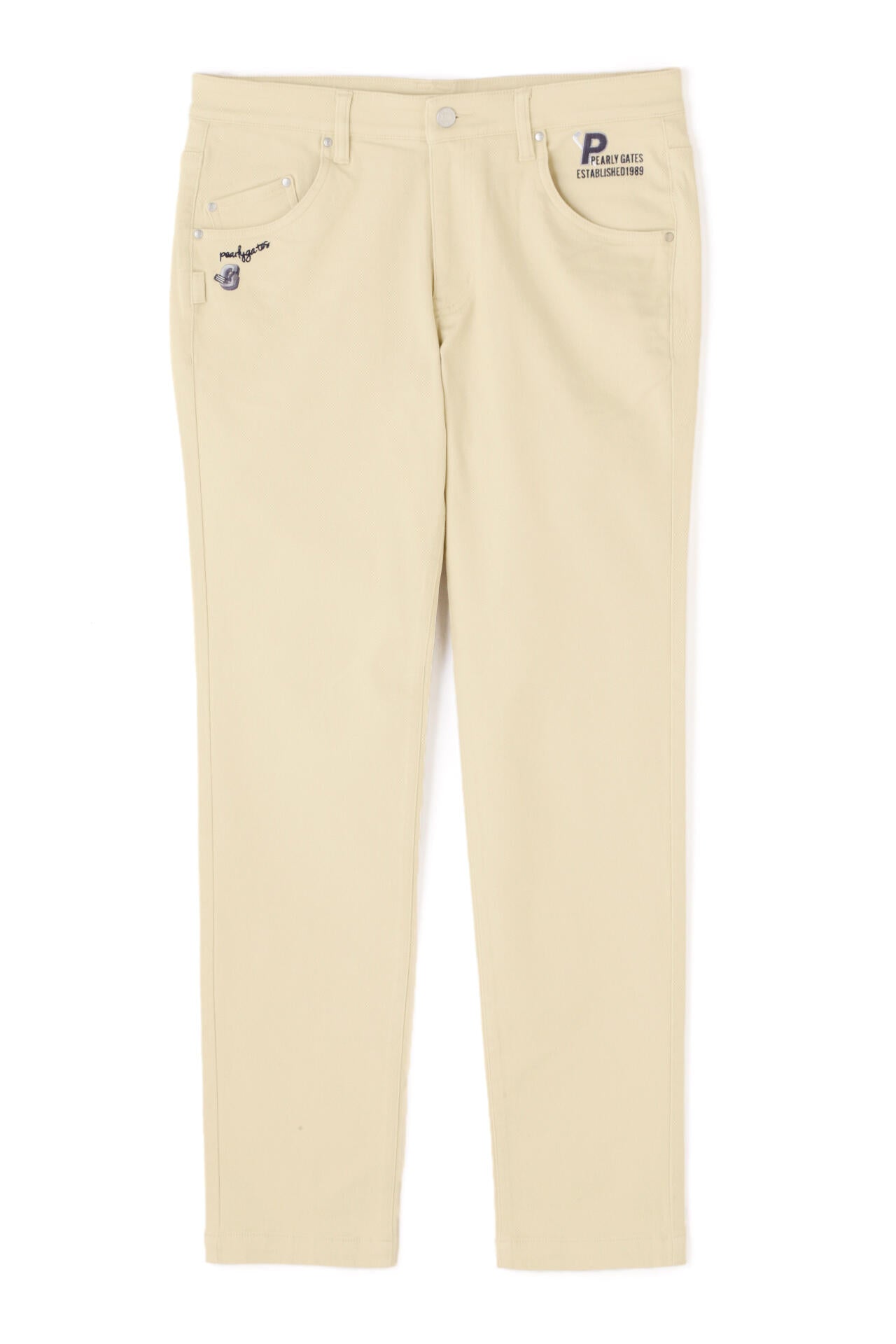 パーリーゲイツ ドビーピラミッド 表ピーチボンディング5Pパンツ（NAV