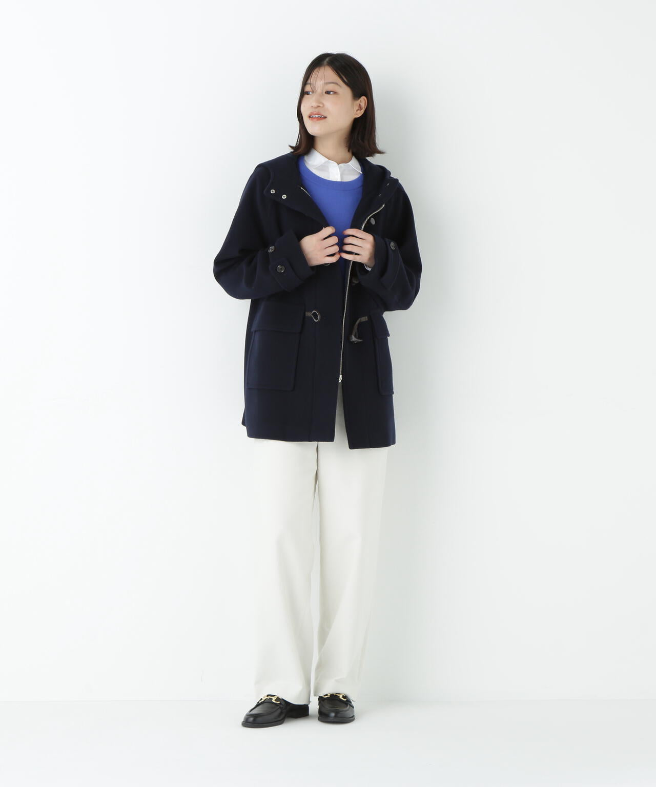 ≪マルチサイズ展開≫リクライドクロスセミワイドパンツ | human woman