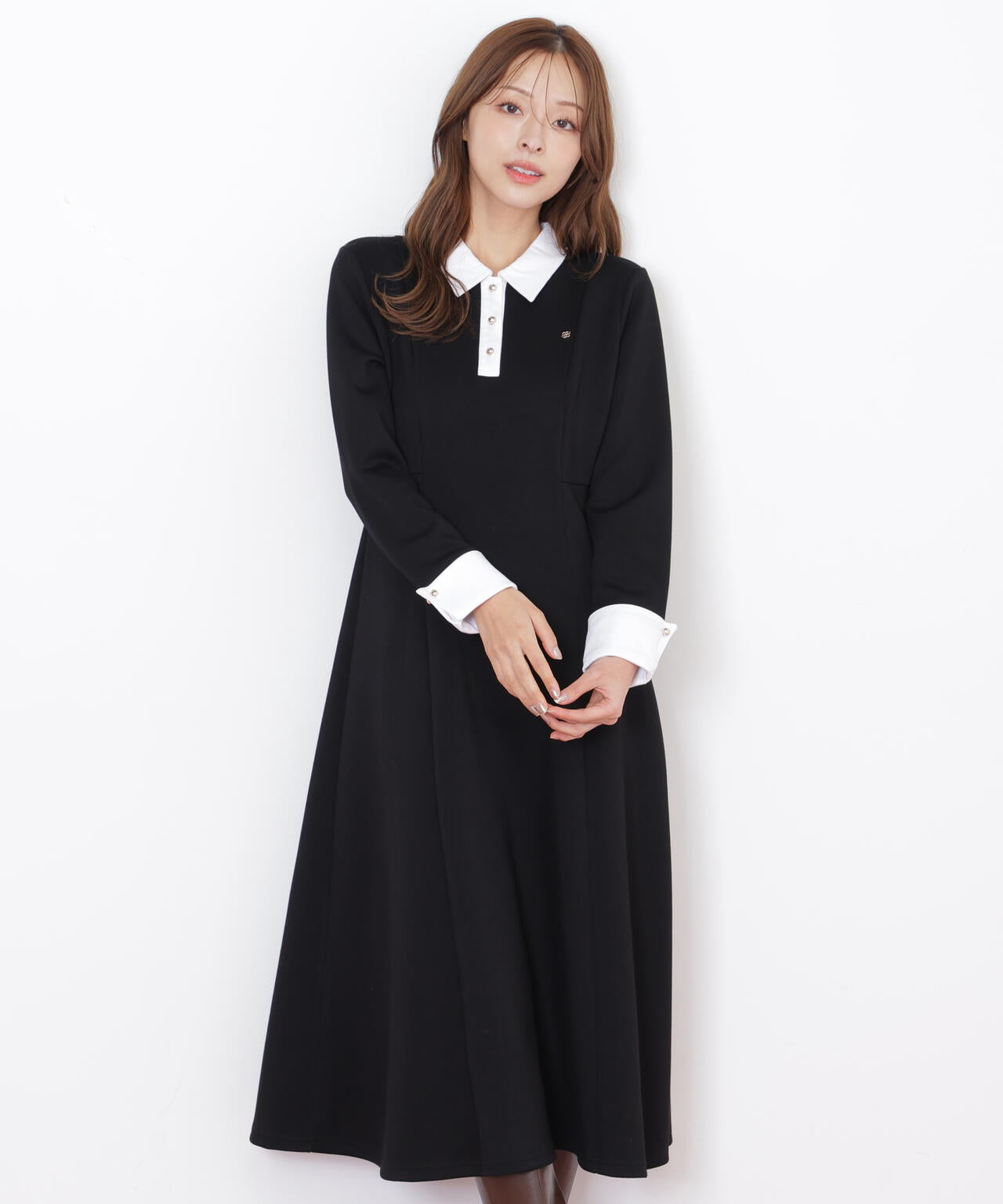 ポロ衿カットソーフレアワンピース | JILL by JILL STUART（ジル バイ