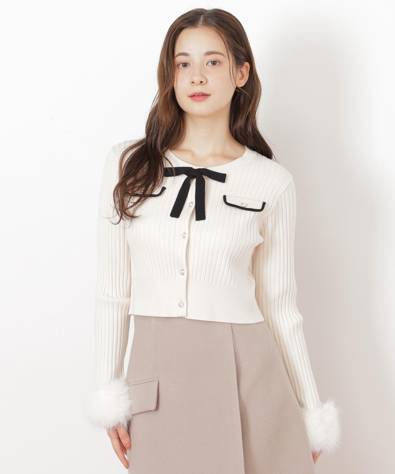 袖フェイクファーカーデトップス | JILL by JILL STUART（ジル バイ