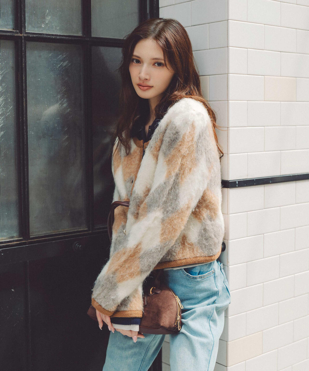 青島心さん着用】シャギーニットジャケット | PROPORTION BODY