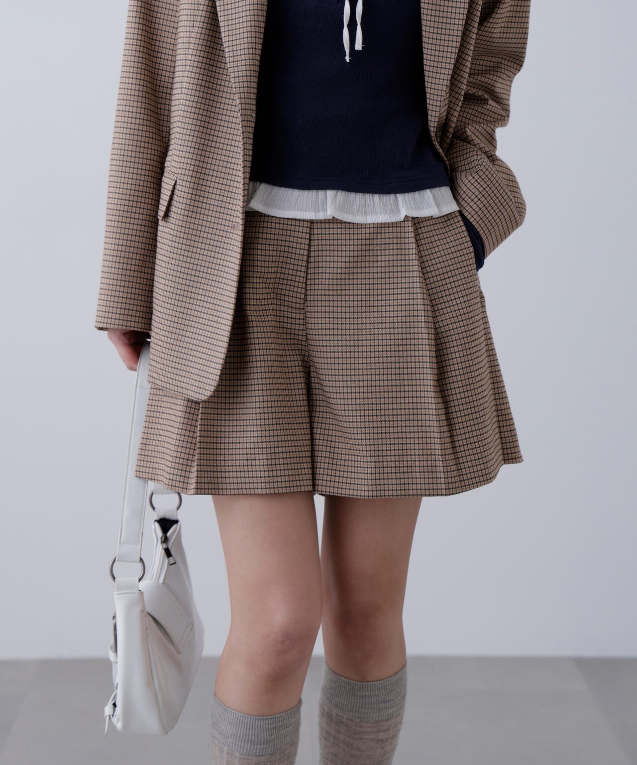 セットアップ対応〉ツータックキュロットパンツ | FREE'S MART