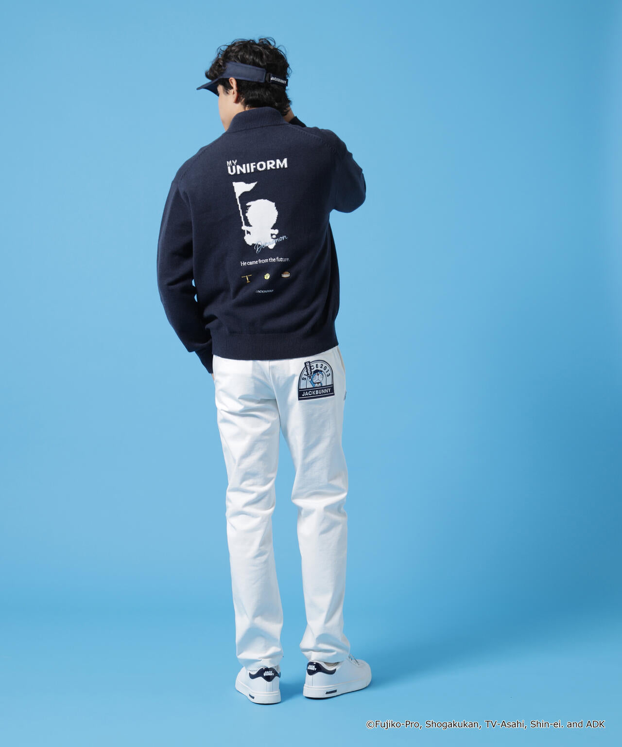 ドラえもん】ダブルジャガードハーフジップニットプルオーバー | Jack