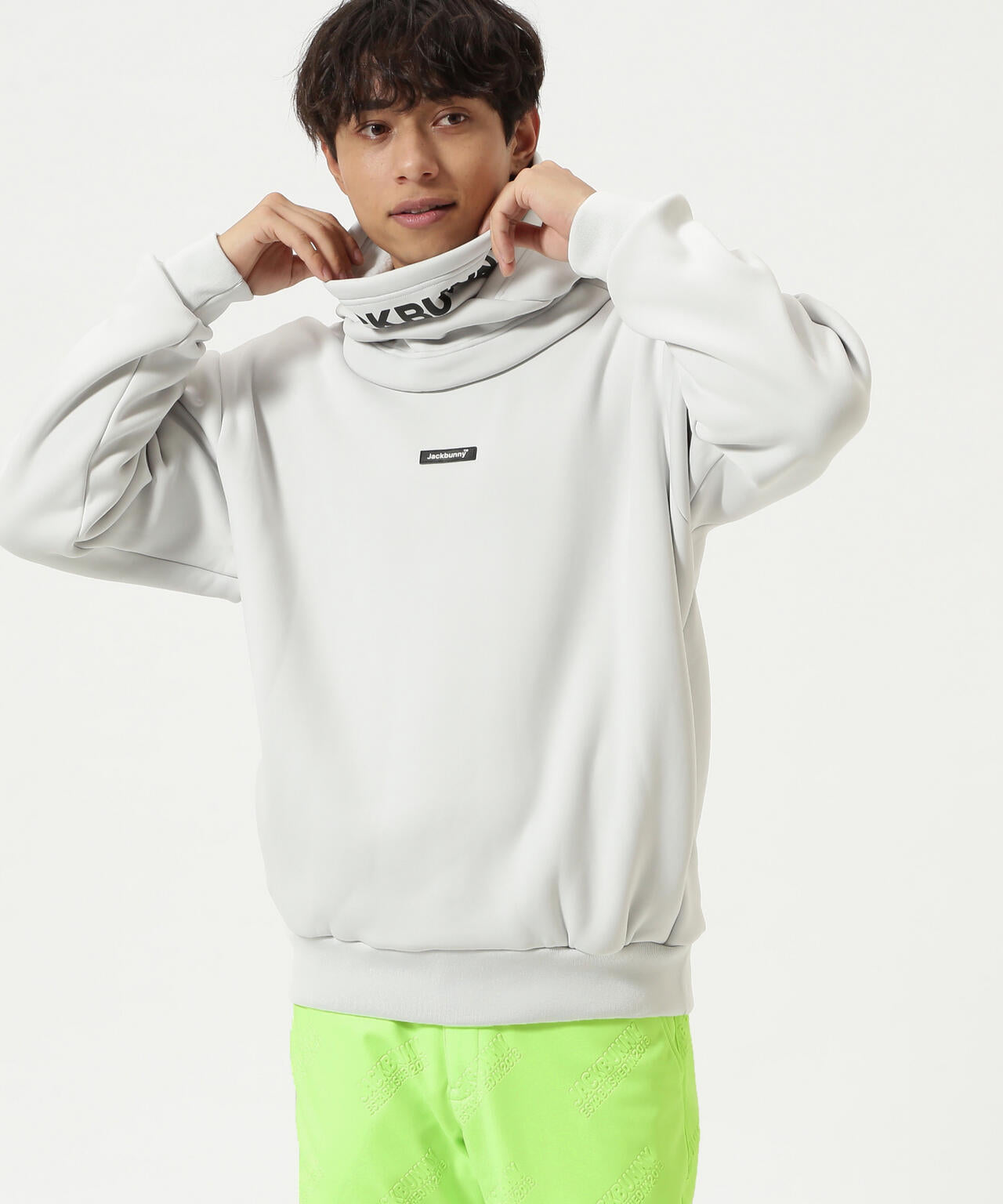 JBMINT】KARUISHI バラクラバ一体型フーディプルオーバー | Jack Bunny