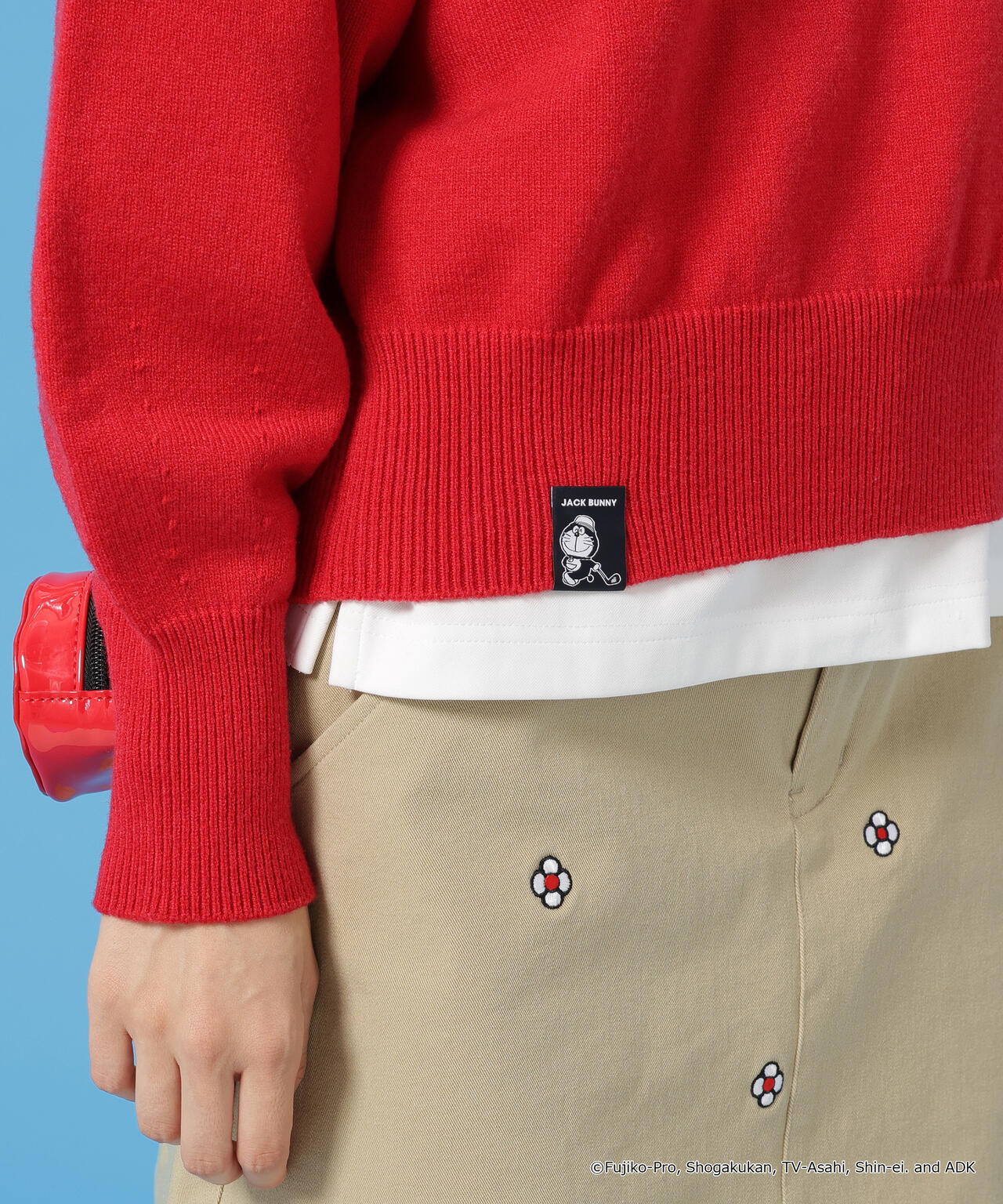 ドラえもん】ダブルジャガードハーフジップニットプルオーバー | Jack