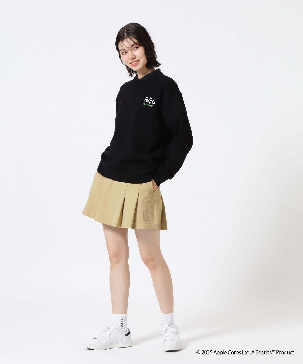 The BEATLES ×Jack Bunny!!】長袖クルーネックニットプルオーバー