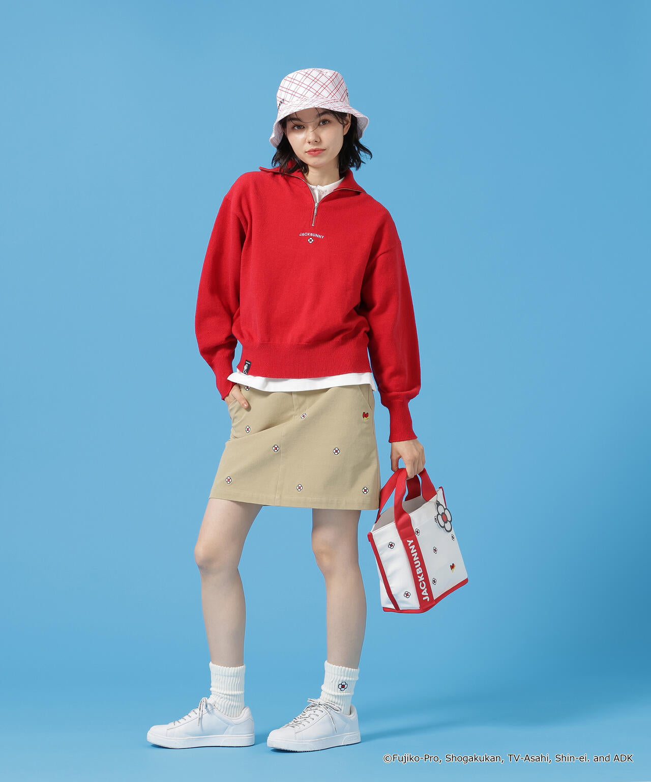 ドラえもん】2WAYストレッチツイル総柄スカート | Jack Bunny