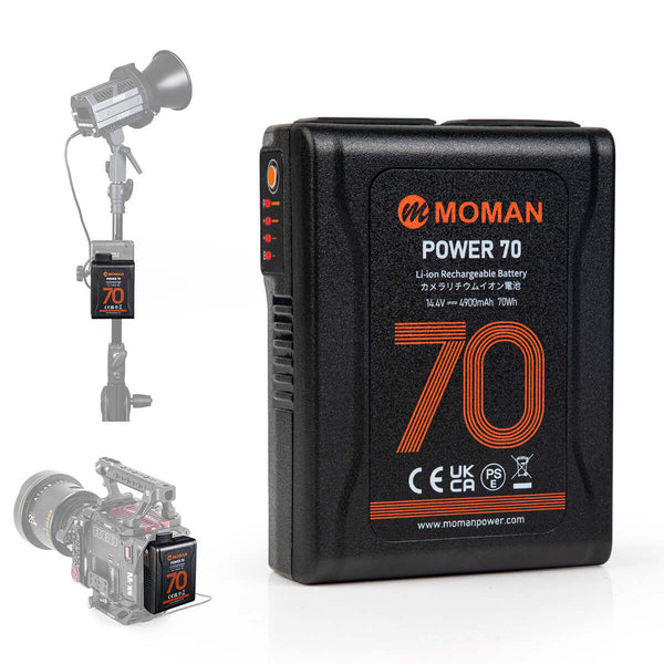 Blackmagic Vマウントバッテリー Moman Power 70 | Moman