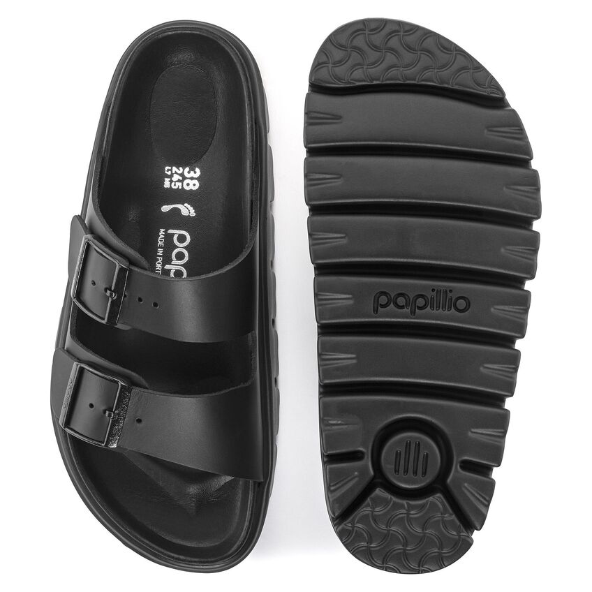 Birkenstock W Arizona Exquisite Chunky Narrow - Black Leather I