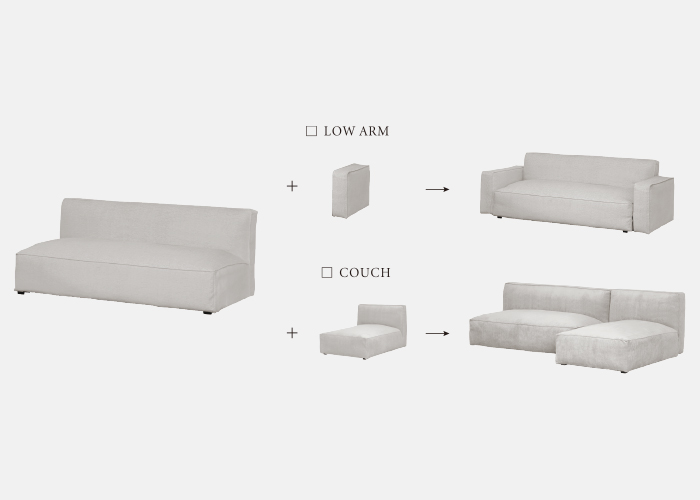 NESTA SOFA - MOMO NATURAL