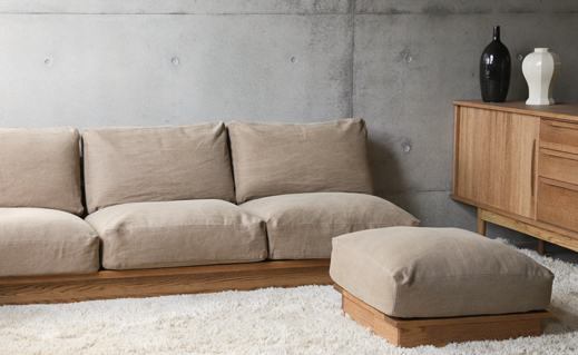 ソファカバーで気軽な模様替え - MOMO NATURAL