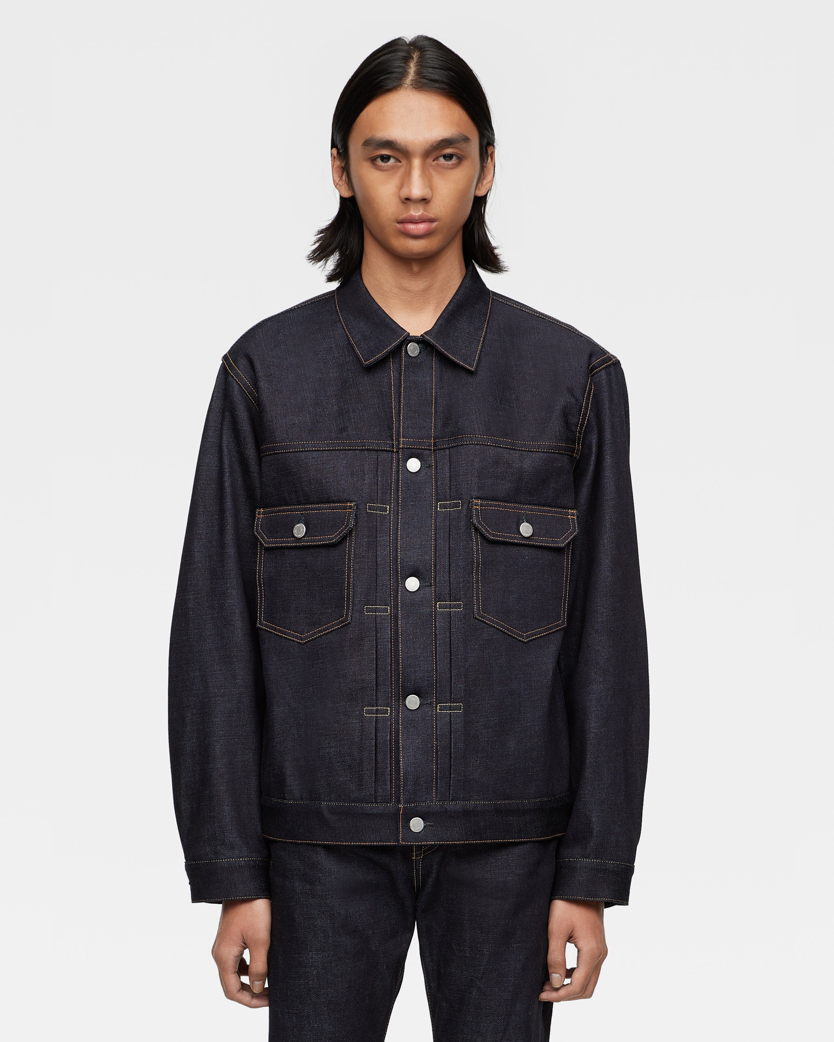 002 STANDARD DENIM JACKET 14.7oz – MOMOTARO JEANS