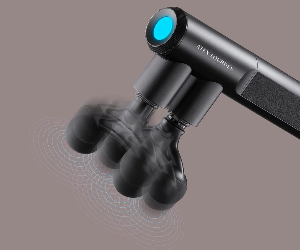 アテックス］新感覚のボディケアガン発売！＂さする＂ことで筋肉に