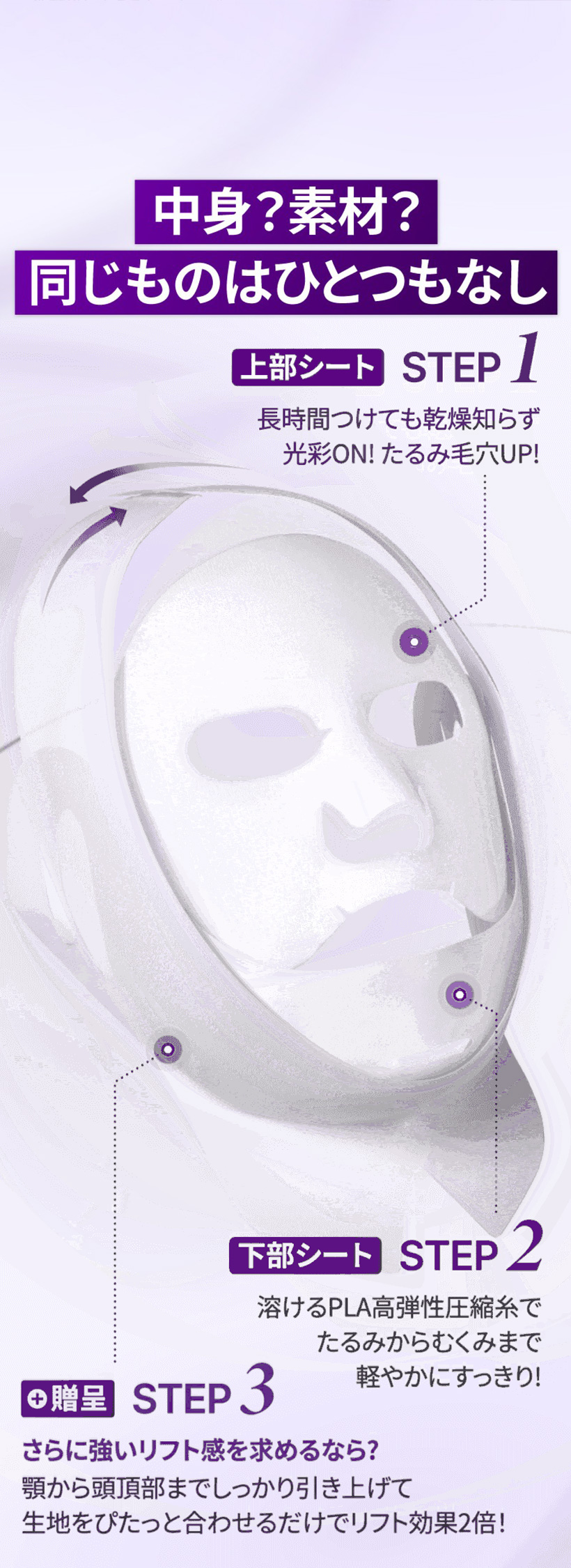 ネコポス [numbuzin] 9番 NMN バイオリフトラッピングマスク / 4枚入+v