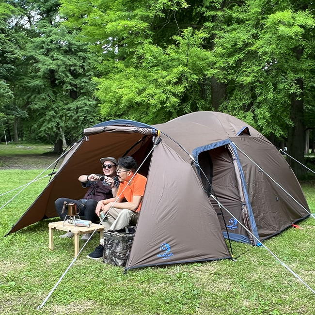 ファミリーキャンパー必見！ ホールアースの新作ドームテントが快適