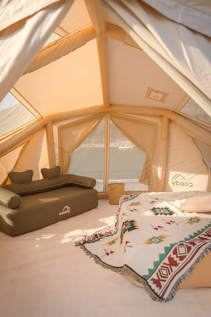 話題沸騰】Makuakeで5000万円超の大ヒット！coody エアテント「Bestona