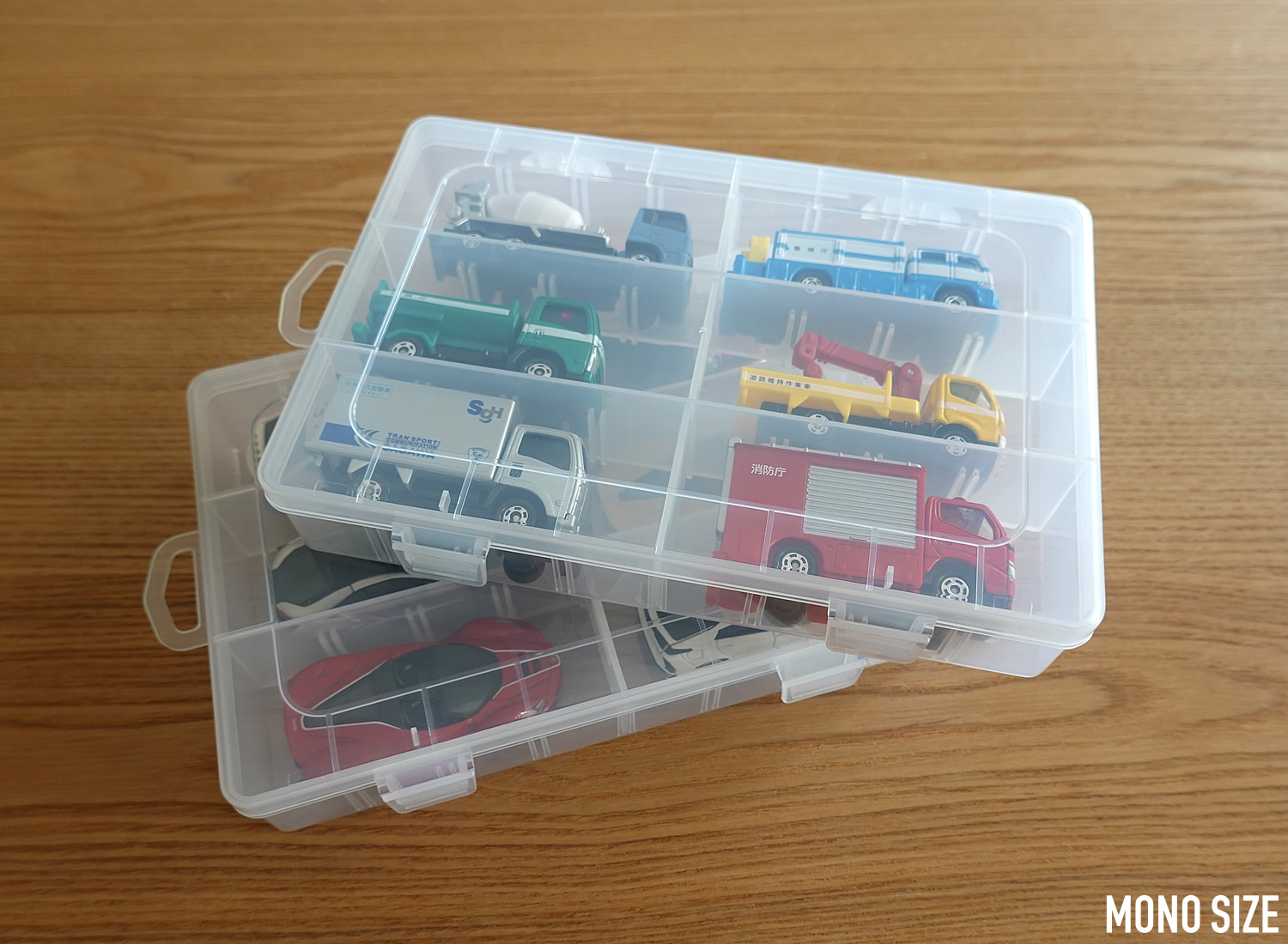 100均「セクションケース 11マス」の商品情報とサイズ・収納例