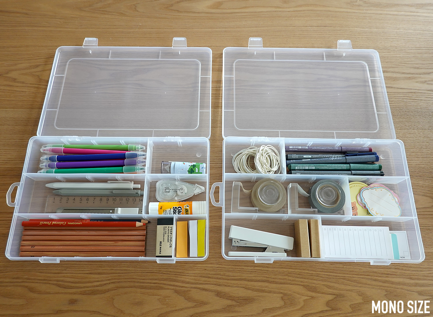 100均「セクションケース 18マス」の商品情報とサイズ・収納例