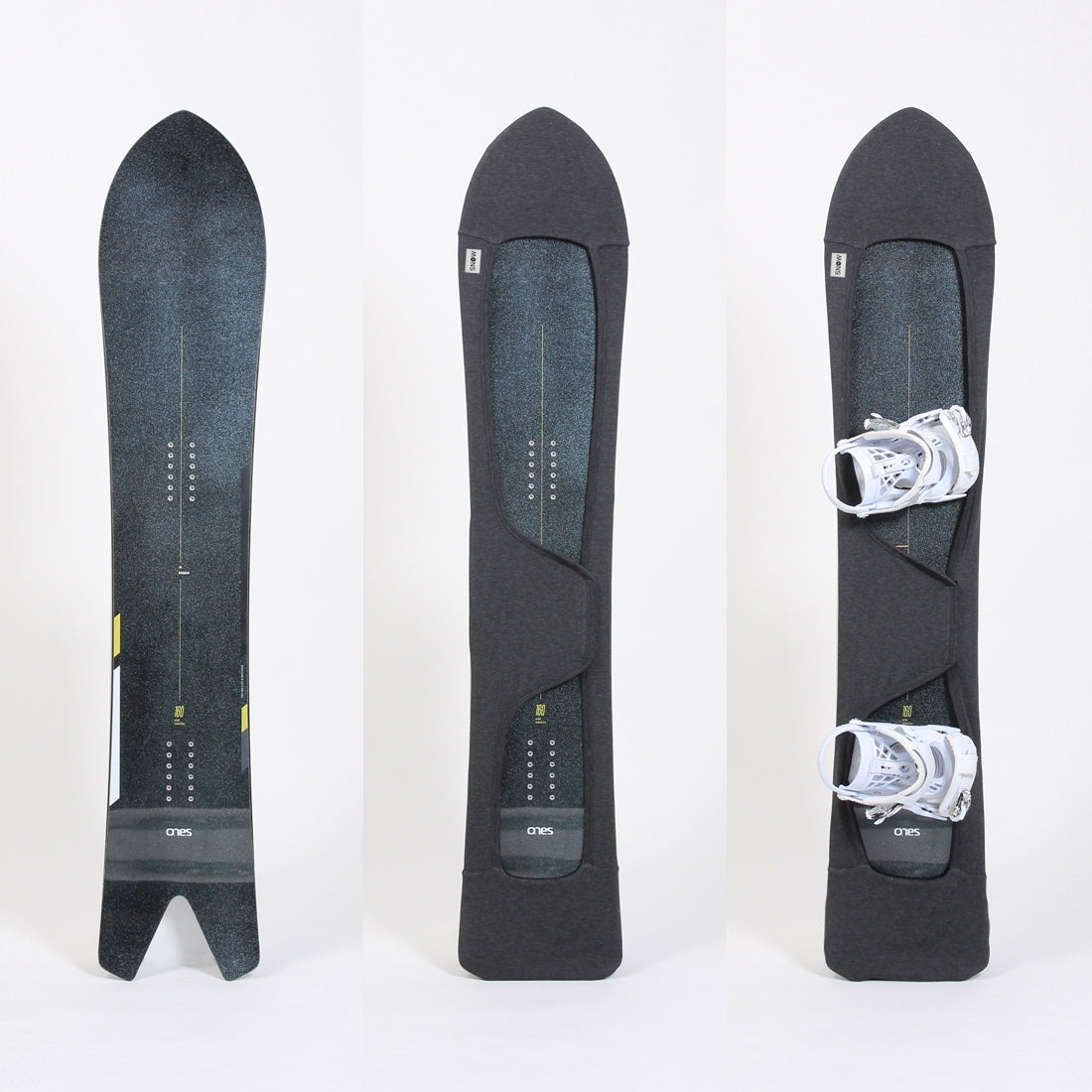 Setback Stance Powder Snowboard Sleeve Heather Black | MONS