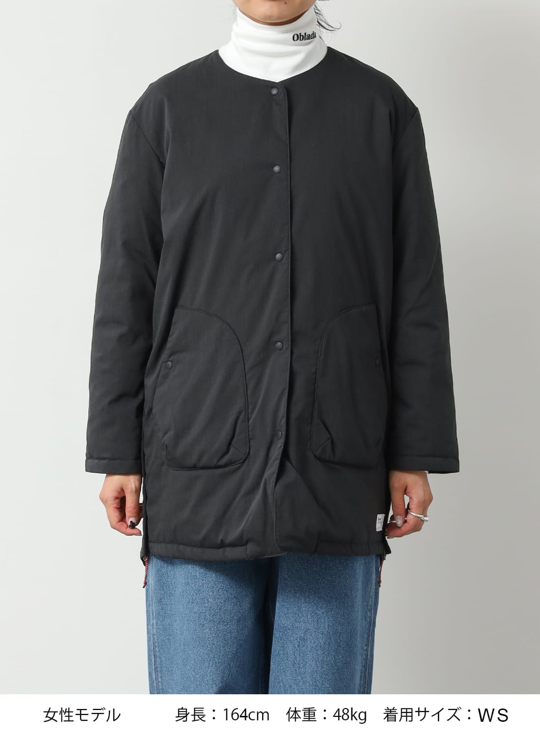 HINOC RIPSTOP INNER DOWN LONG CARDIGAN W|ヒノック リップストップ