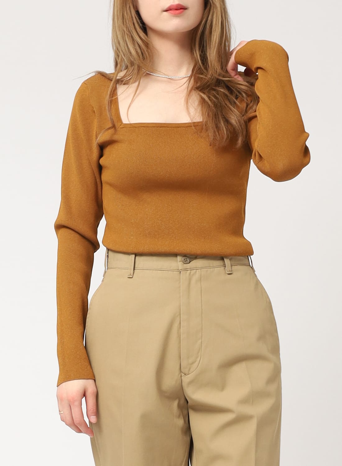 SQUARE NECK SHELL|スクエア ネック シェルスクエア ネック シェル