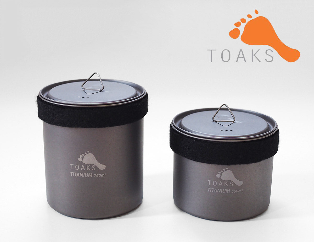 TOAKS Titanium Pot without Handle / トークス チタンポット ウィザ