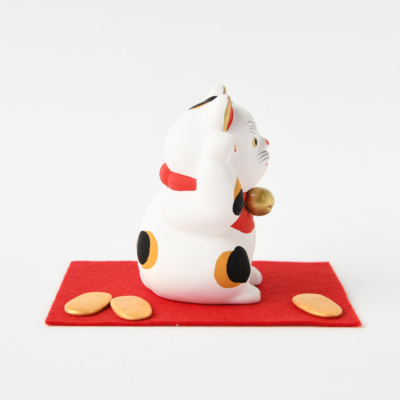 福招き猫 中 ミケ / 島田耕園人形工房 | 京都の伝統工芸品の通販サイト