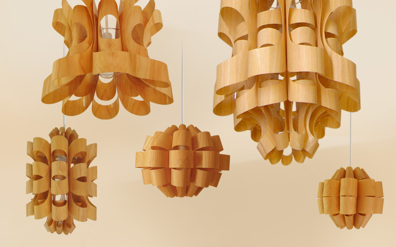 どん2-ウッド DON2-W P.P.Wood Lamp Shade 【照明作家 谷俊幸】